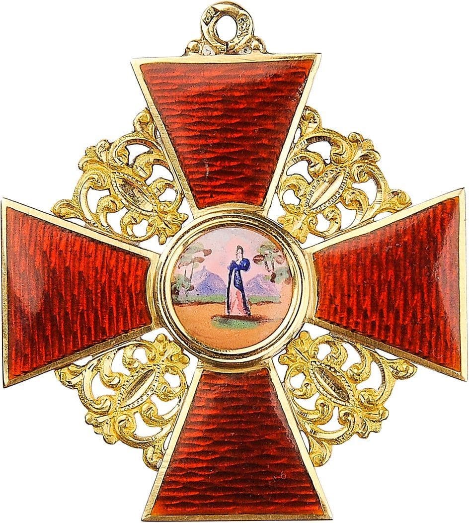 Знак Ордена Св. Анны 1-й степени. Фирма Вильгельма Кейбеля.jpg