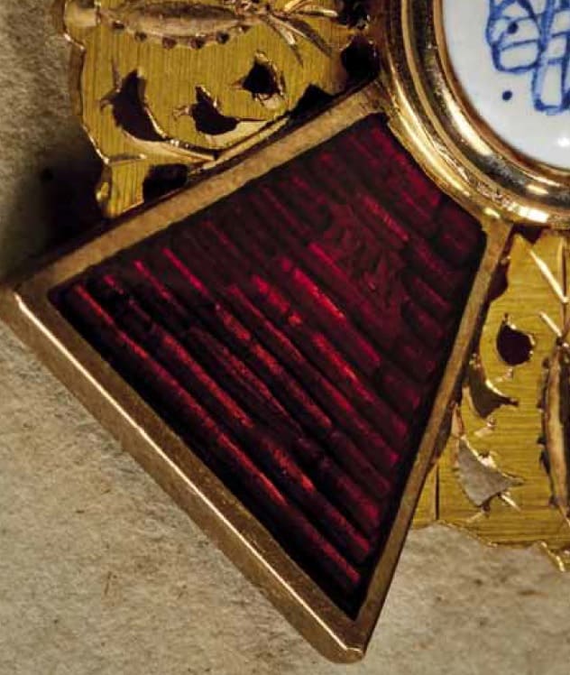 Знак  Ордена Св. Анны 3-й  степени Фирма Юлиуса Кейбеля.jpg