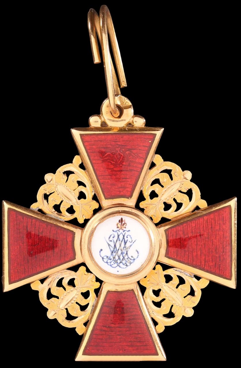 Знак Ордена Св. Анны 3-й  степени мастерской Кеммерера и  Кейбеля.jpg