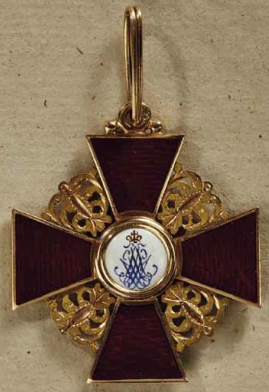 Знак Ордена Св. Анны  3-й степени мастерской Кеммерера и  Кейбеля.jpg