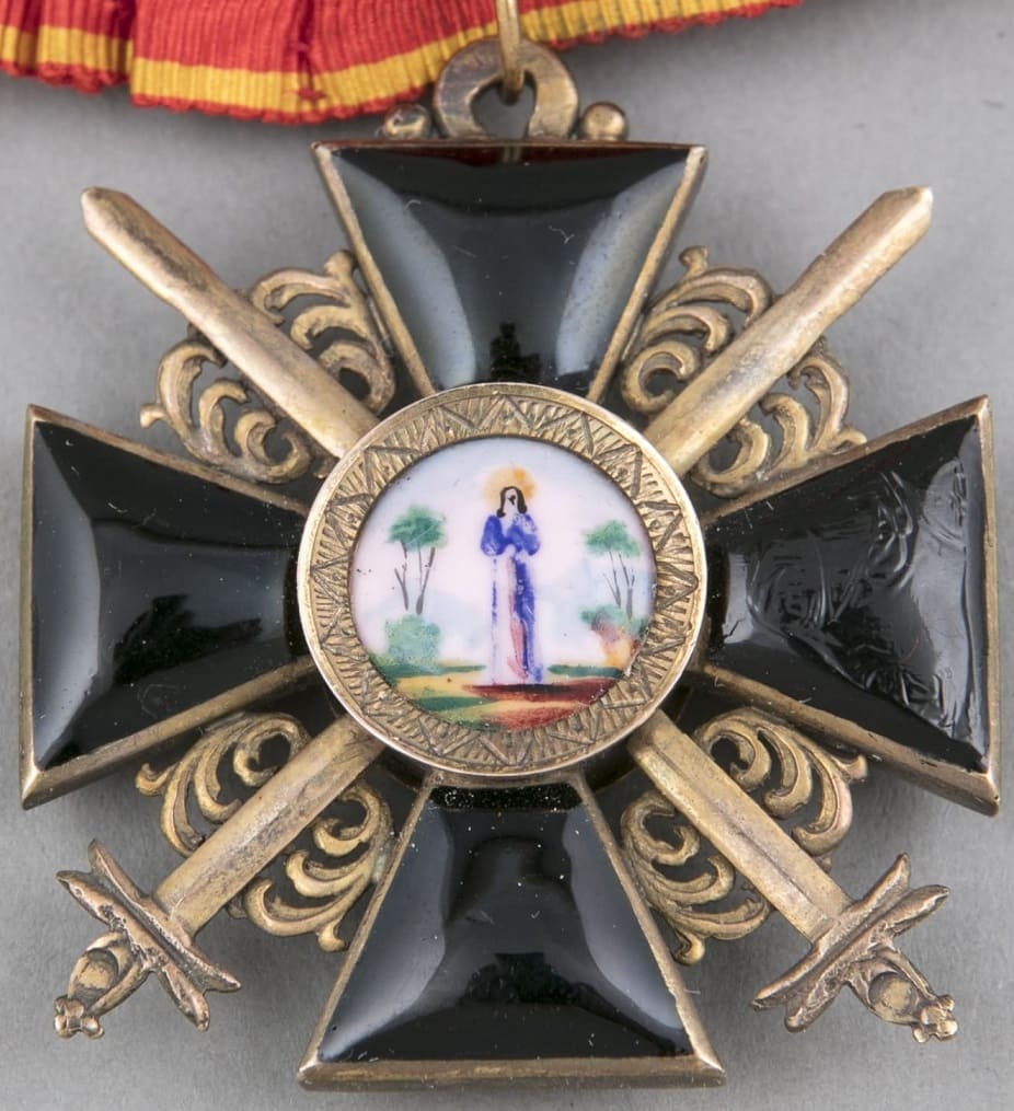 Знак Ордена Св. Анны 3-й степени с  мечами АР.jpg