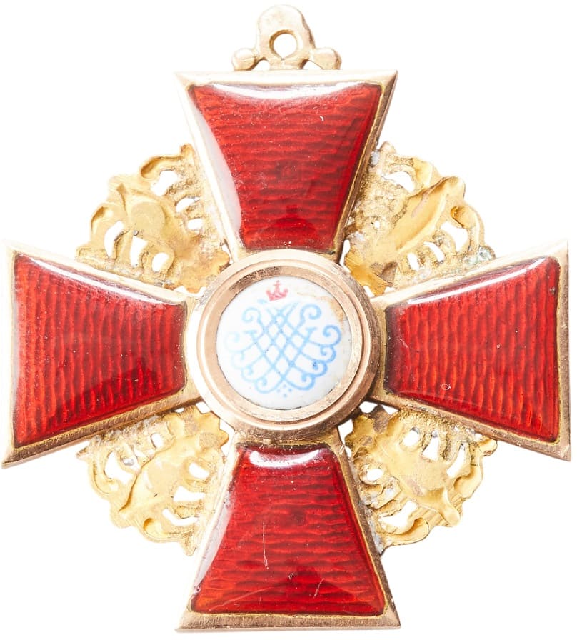 Знак ордена Св. Анны  3 ст.  Фирма Эдуард  ИЛ.jpg