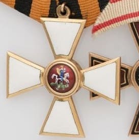 Знак ордена Св. Георгия IV  степени мастерской Альберта Кейбеля.jpg