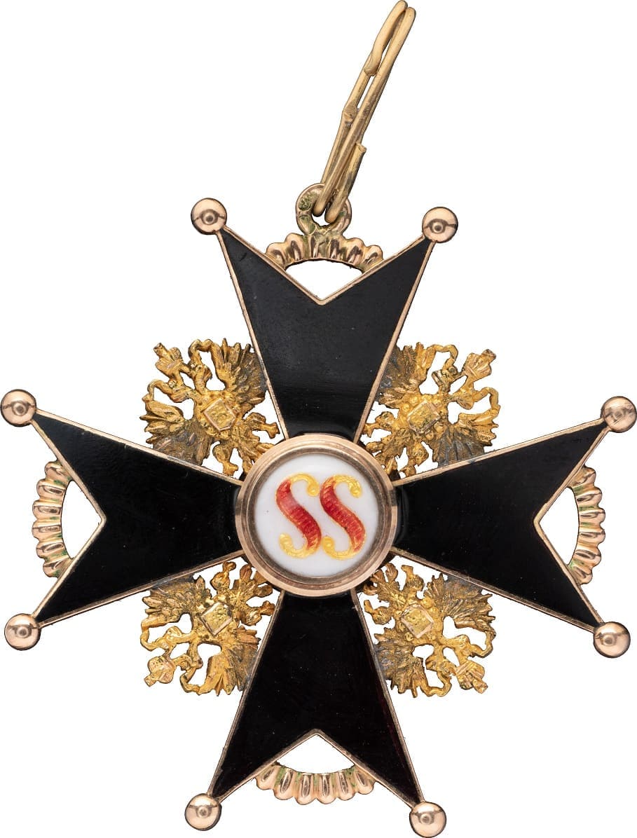 Знак ордена  Св. Станислава 1-й степени черной эмали.jpg