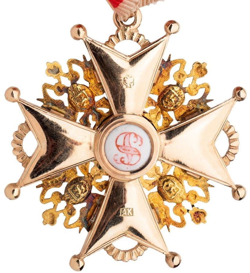 Знак Ордена Св. Станислава 2-й степени Альберта Кейбеля.jpg