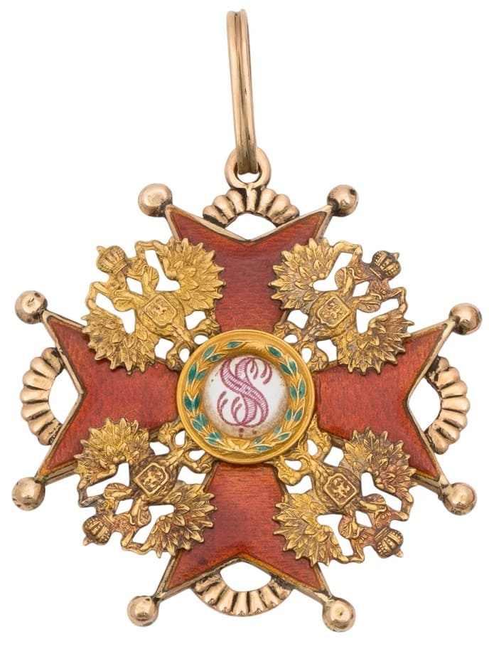 Знак ордена Св. Станислава II ст.  фирма Эдуард ВД.jpg