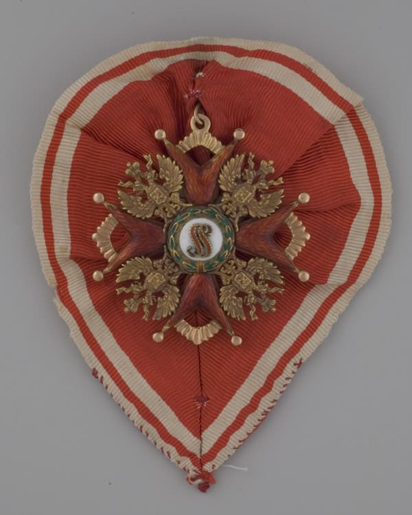 Знак ордена Св. Станислава II степени с  бантом ИА.jpg