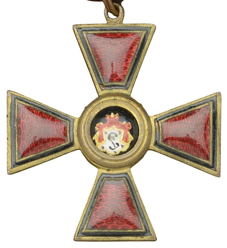 Знак ордена Св. Владимира 3-й степени бронза Эдуард.jpg