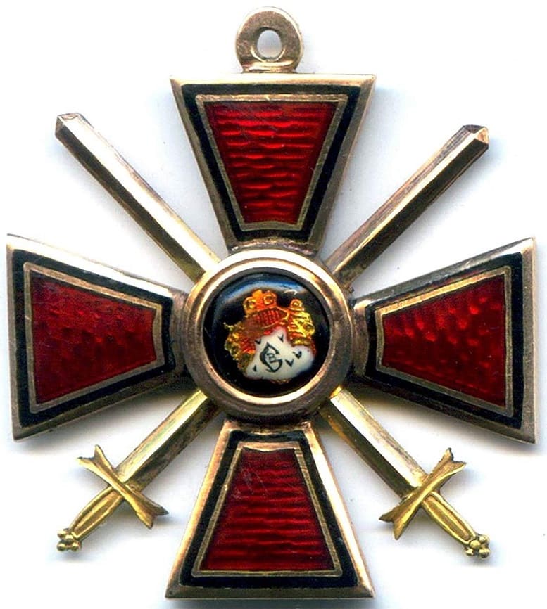 Знак Ордена Св. Владимира 4-й степени с мечами Альберта Кейбеля.jpg