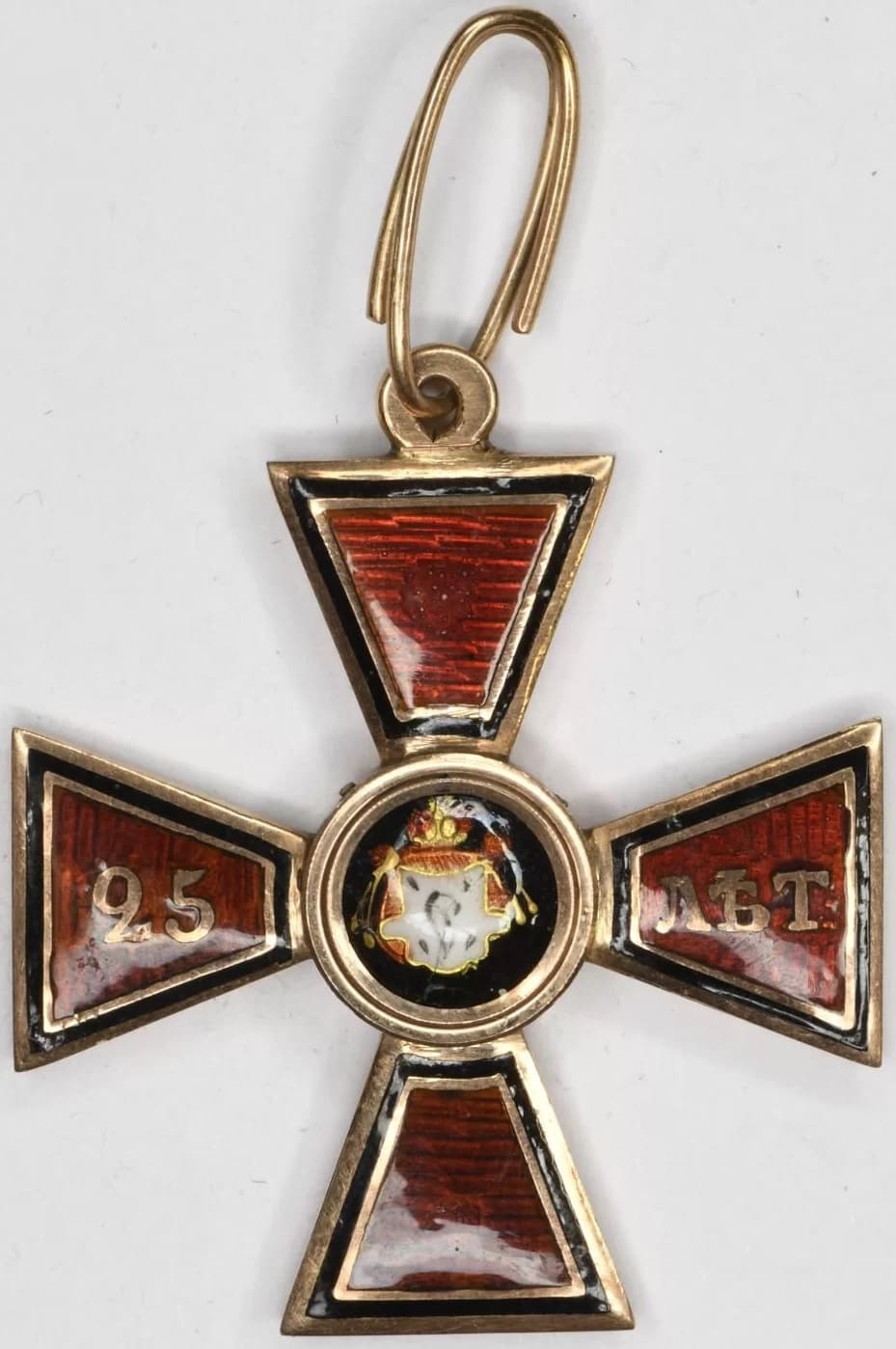 Знак ордена Св. Владимира IV степени За 25 лет службы в офицерских чинах.jpg