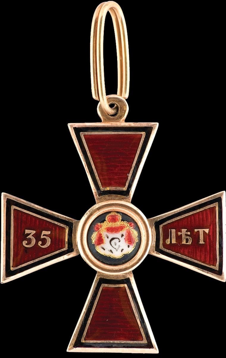 Знак ордена Св. Владимира IV степени за 35 лет службы WK.jpg