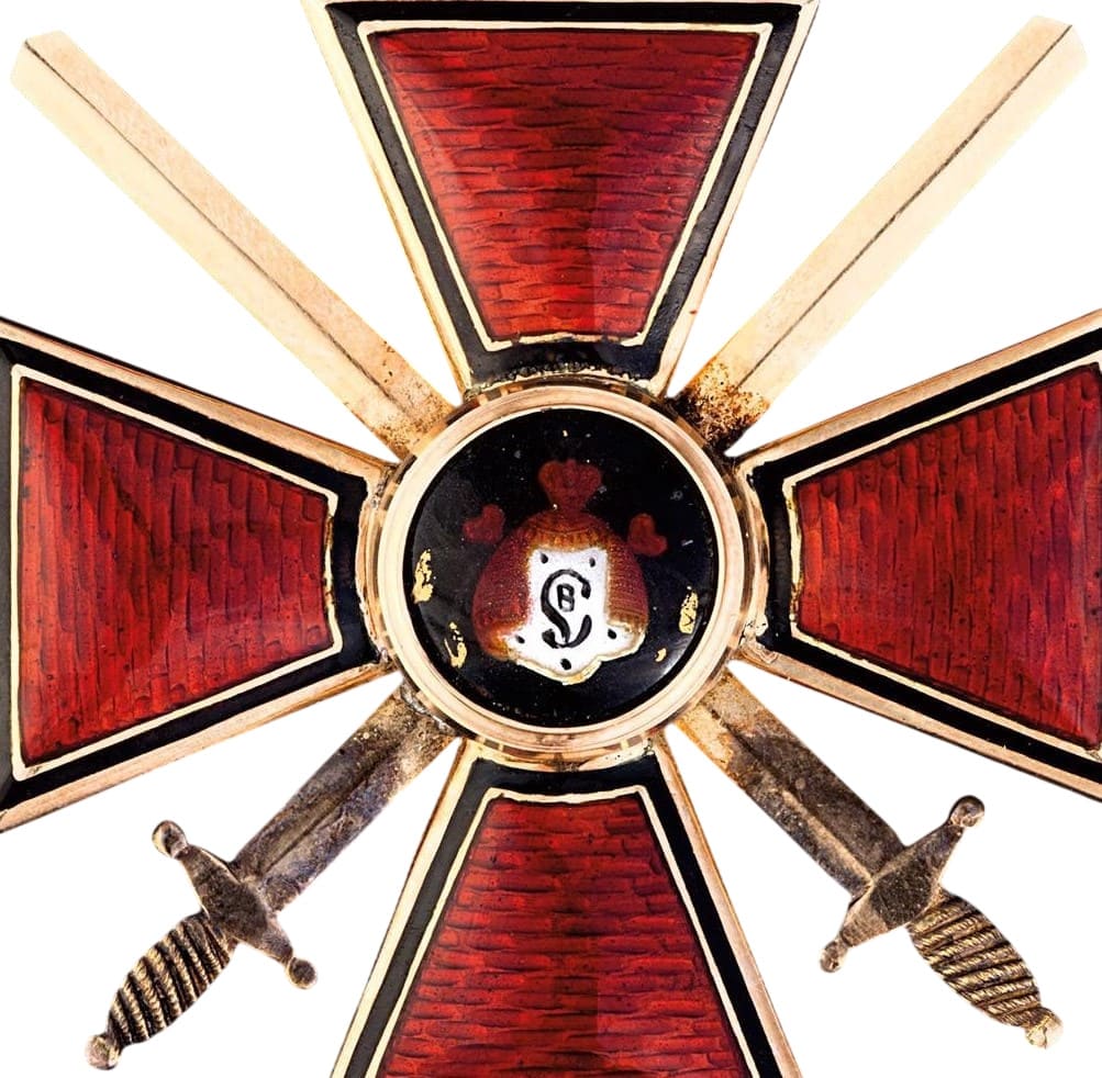 Знак ордена Святого равноапостольного князя Владимира  3-й степени с мечами ИК.jpg