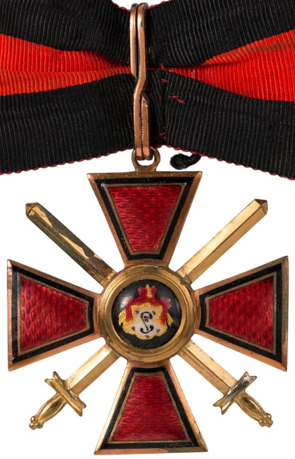 Знак ордена  Святого равноапостольного князя Владимира 3-й степени с мечами.jpg