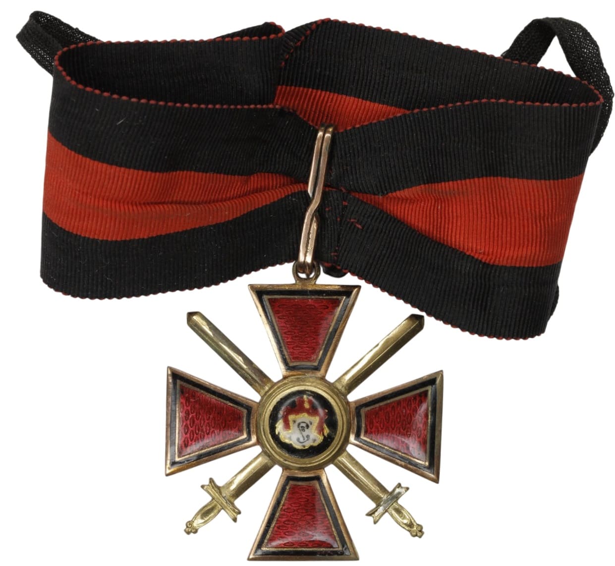 Знак ордена Святого равноапостольного князя Владимира 3-й степени с мечами.jpg