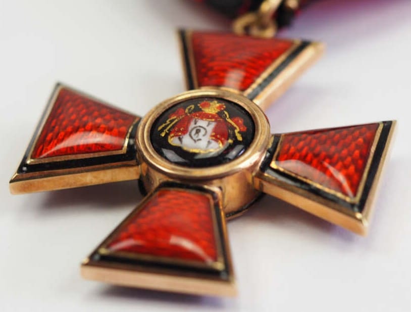 Знак ордена Святого  равноапостольного князя Владимира 4-й степени клеймо ИФ.jpg