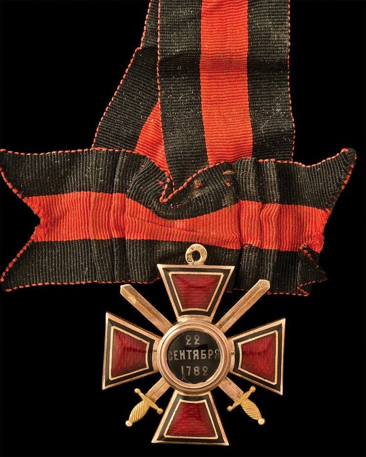 Знак ордена Святого  равноапостольного князя Владимира 4-й степени с мечами Генрих Кан.jpg