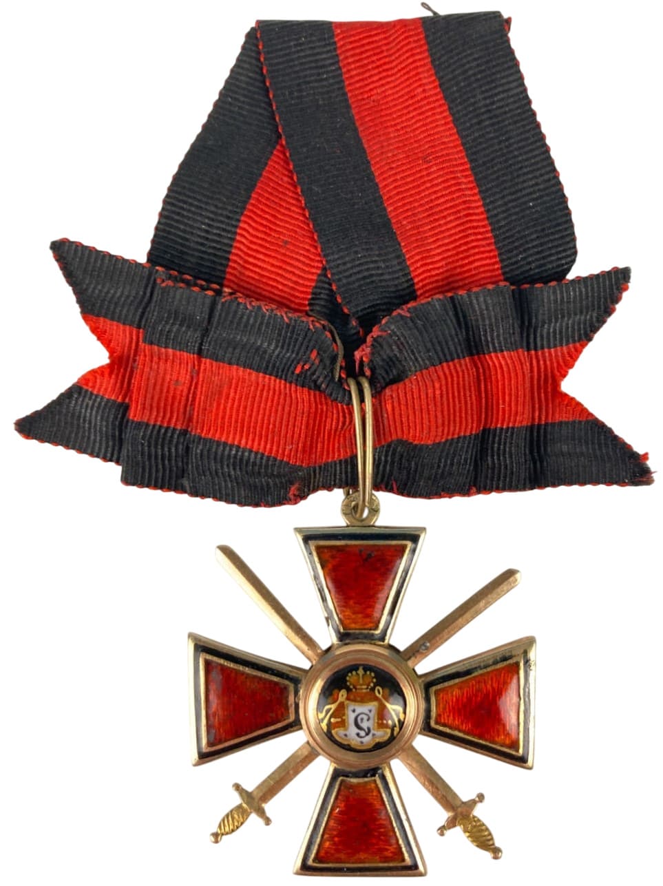 Знак ордена Святого равноапостольного князя Владимира 4-й степени с мечами ИК.jpg