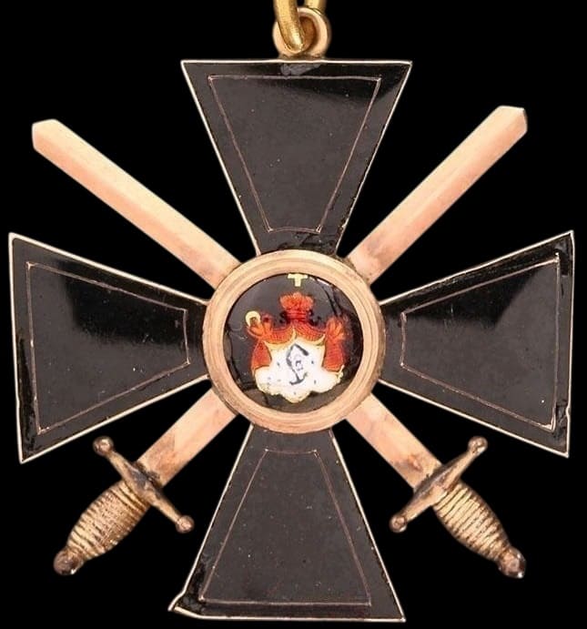 Знак ордена Святого равноапостольного князя Владимира 4-й степени с мечами.jpg