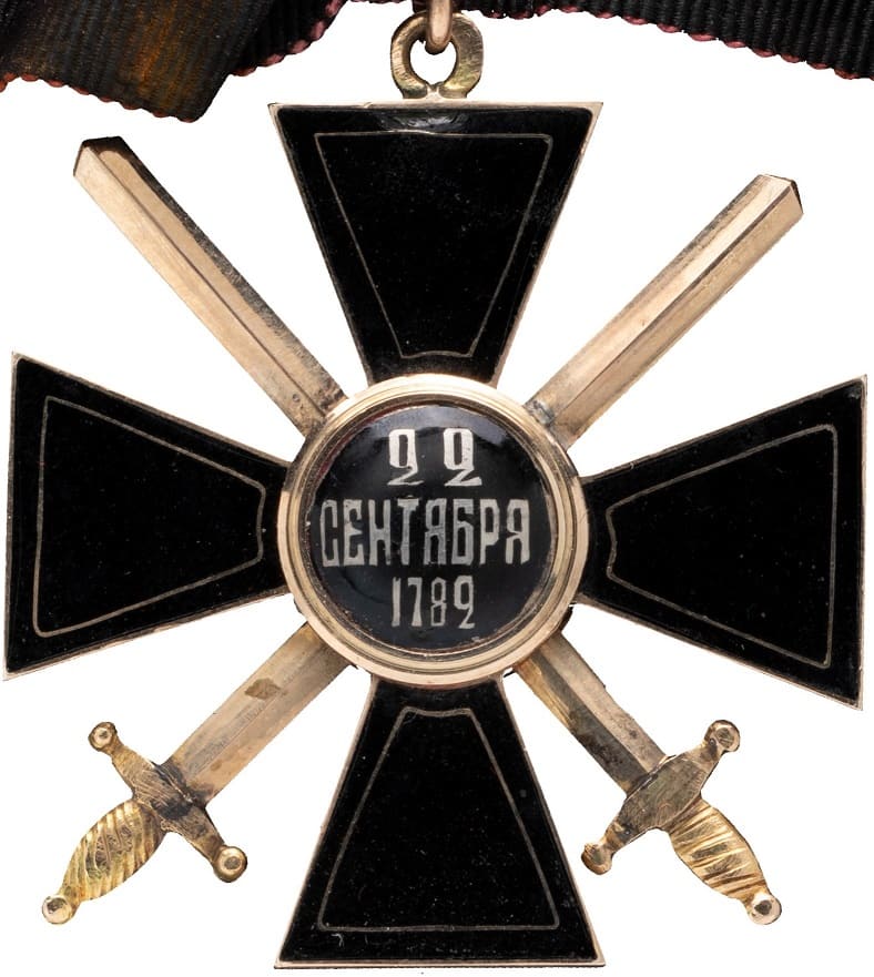 Знак ордена Святого равноапостольного князя  Владимира 4-й степени темной эмали с мечами.jpg