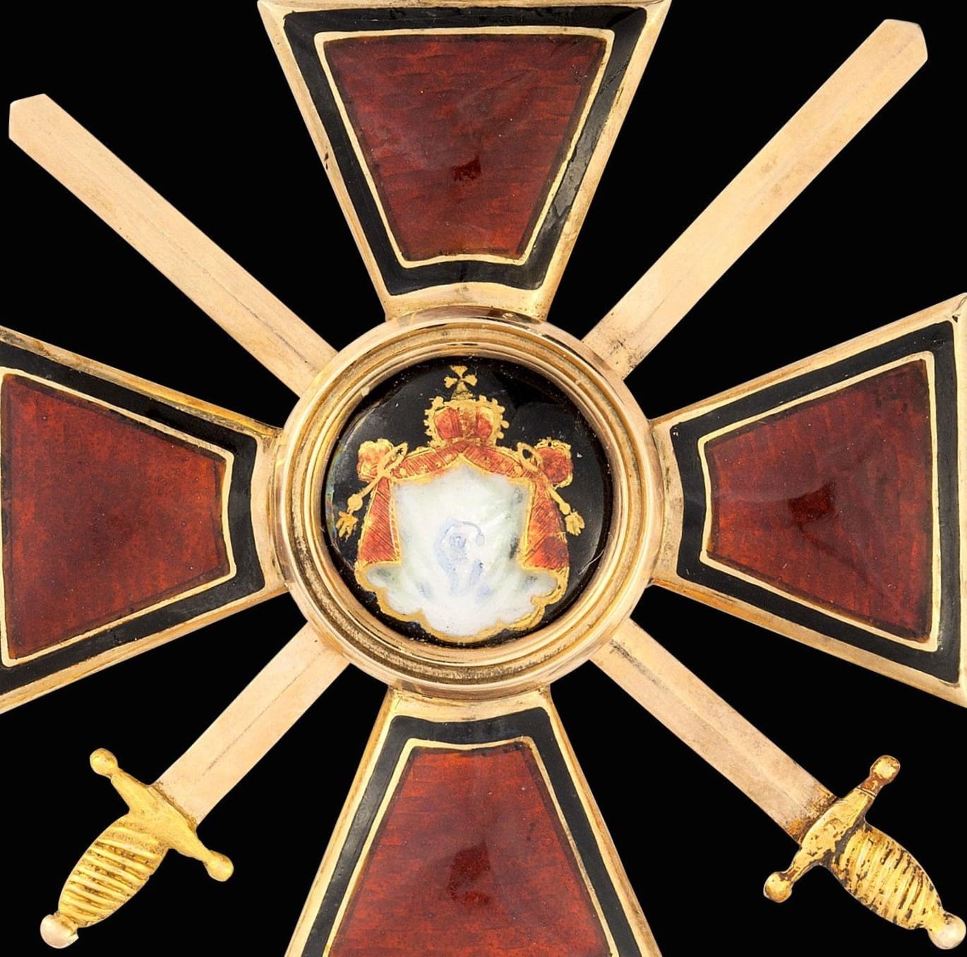 Знак ордена Святого равноапостольного князя  Владимира II степени с мечами.jpg