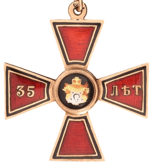 Знак ордена  Святого равноапостольного князя  Владимира IV степени.png