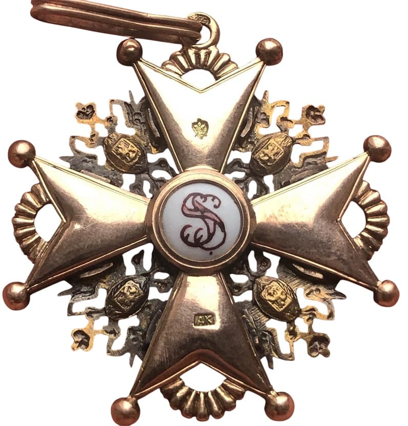 Знак ордена  Святого Станислава 2-й степени 1882–1898.jpg