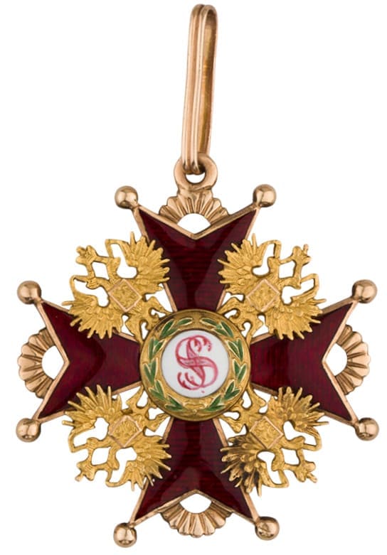 Знак ордена Святого Станислава  2-й степени IK 1864.jpg