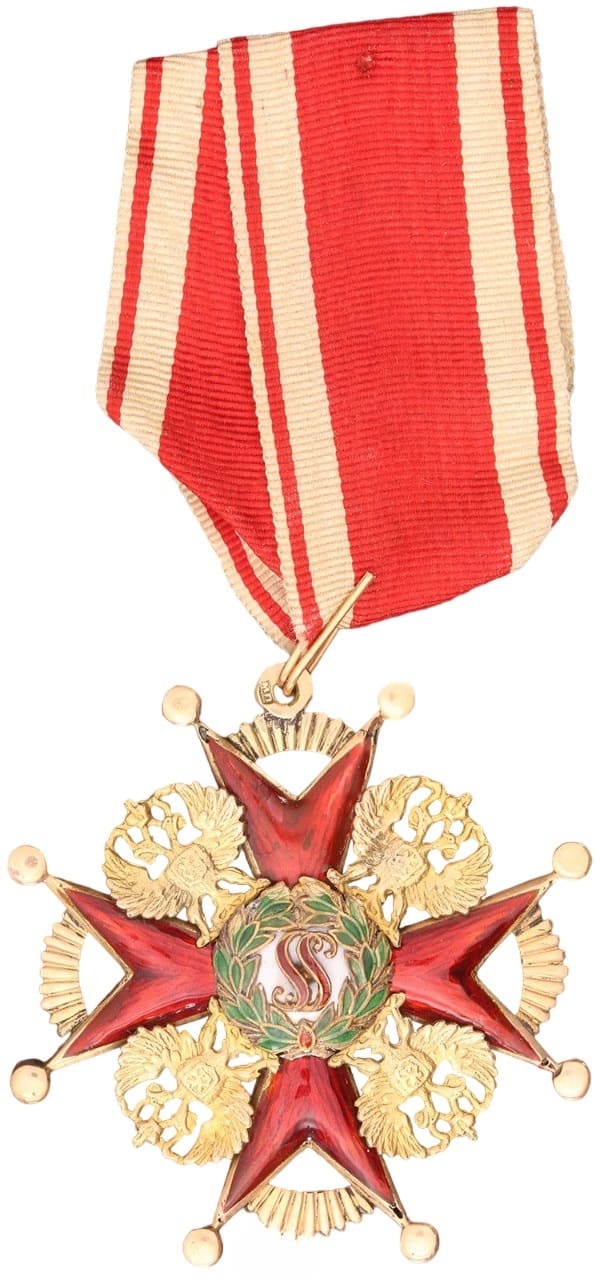 Знак ордена Святого Станислава 2-й степени мастерской МП.jpg