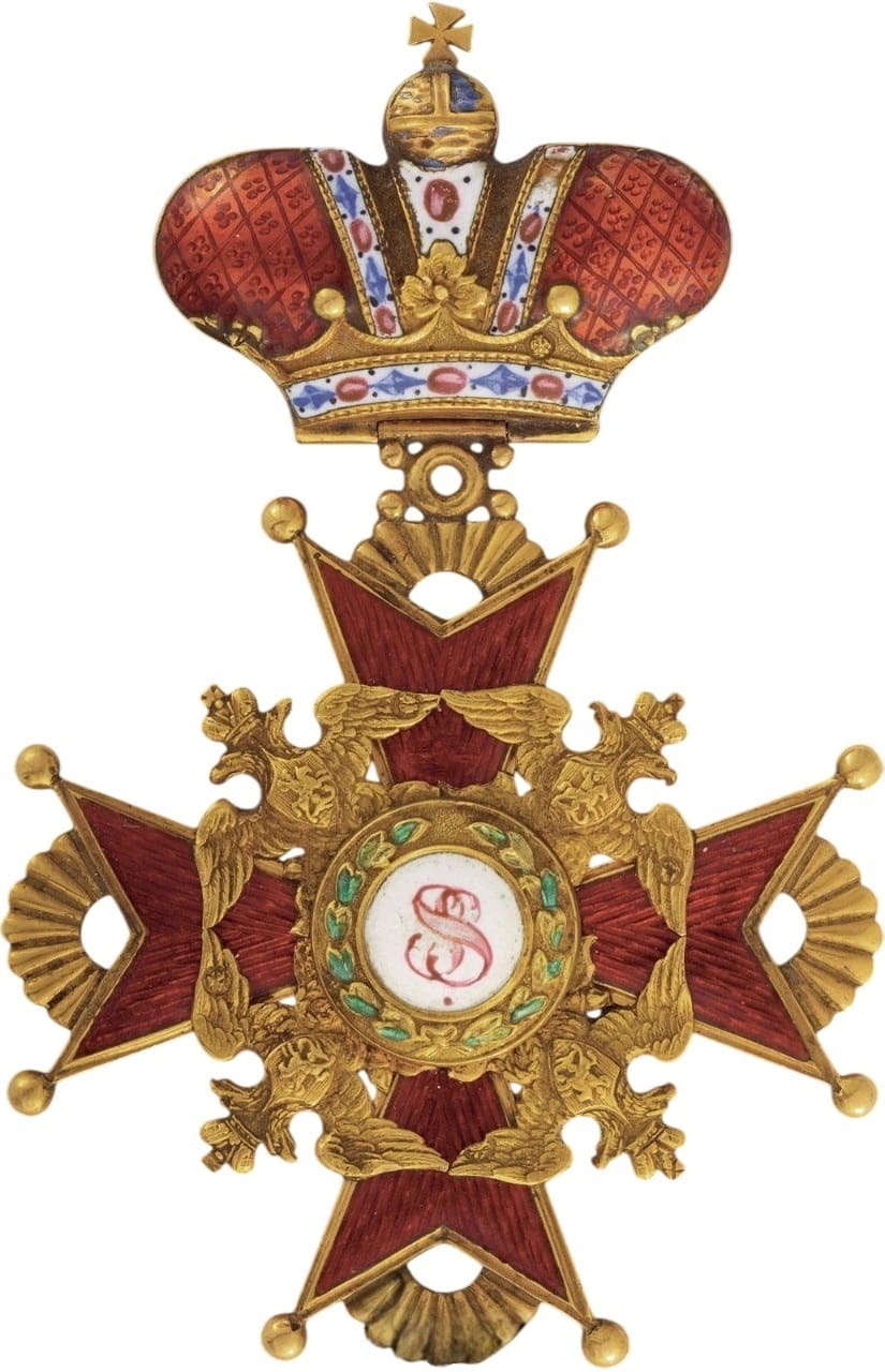 Знак ордена Святого Станислава 2-й степени с Императорской короной KK.jpg