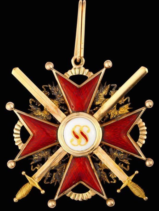 Знак ордена Святого Станислава 2-й степени с  мечами.jpg
