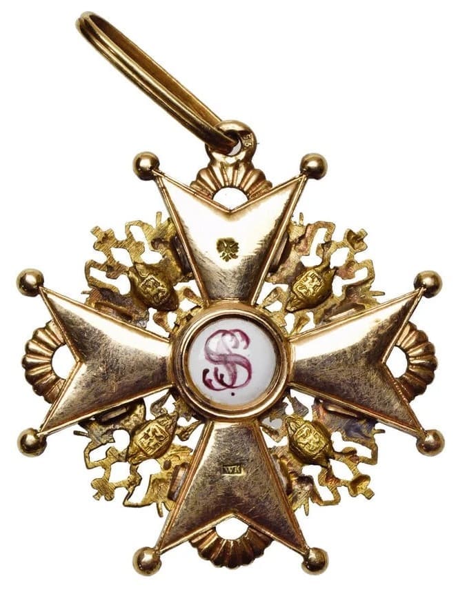 Знак ордена Святого Станислава 2-й  степени WK.jpg