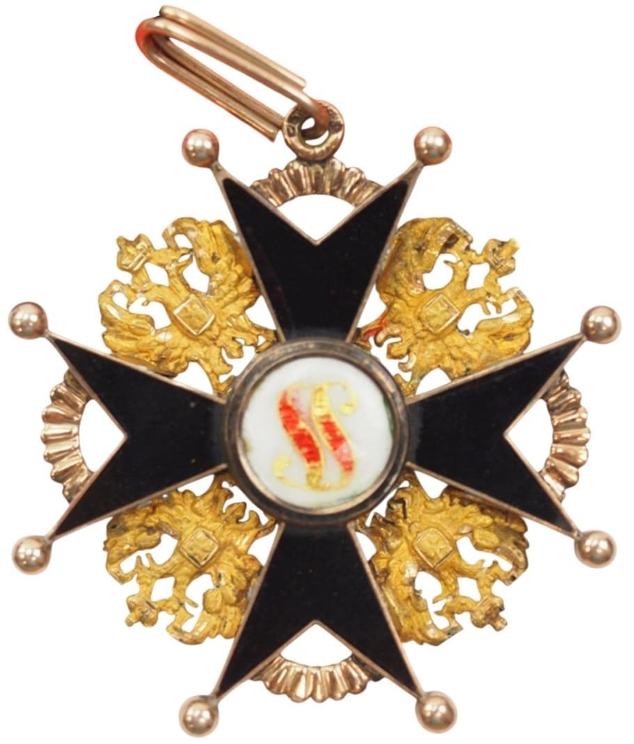 Знак ордена Святого  Станислава 3-й степени  AW.jpg