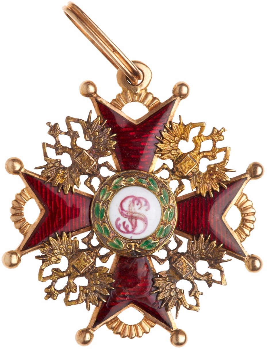 Знак ордена Святого Станислава 3-й степени IK 1867.jpg