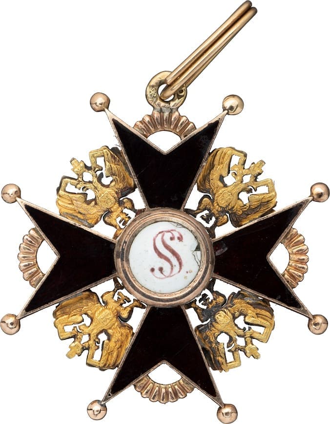 Знак ордена Святого Станислава 3-й степени   Мастерская Августа Вендта..jpg