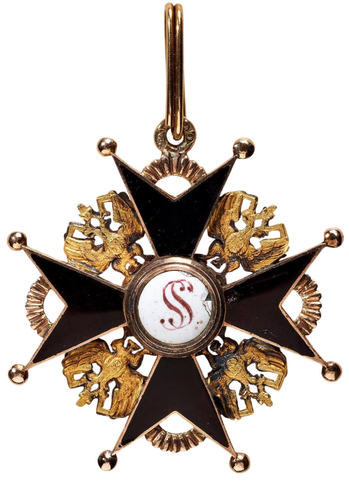 Знак ордена Святого Станислава 3-й степени   Мастерская Августа Вендта.jpg
