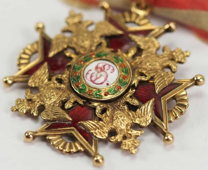 Знак ордена  Святого Станислава 4-й  степени Франция.jpeg