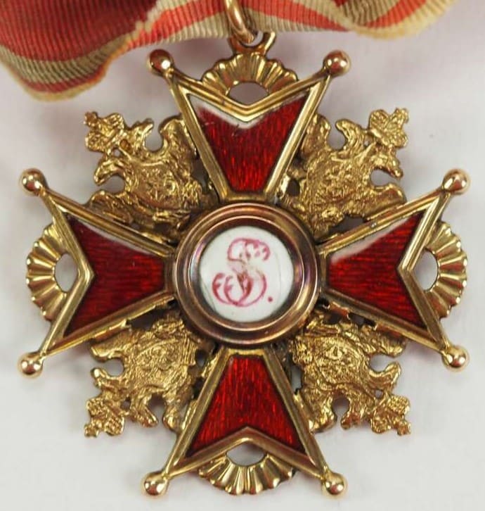 Знак ордена Святого  Станислава 4-й степени Франция.jpg