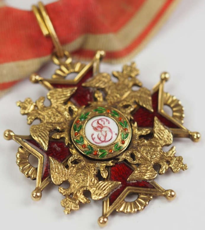Знак ордена  Святого  Станислава 4-й степени Франция.jpg