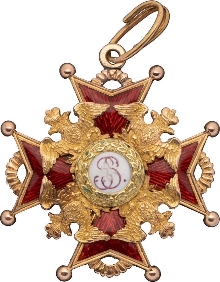 Знак ордена Святого Станислава 4-й степени Мастерская Э.Г.фон Паннаша.jpg