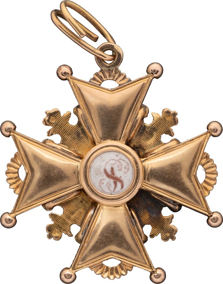 Знак ордена Святого  Станислава 4-й степени Мастерская Э.Г.фон Паннаша.jpg