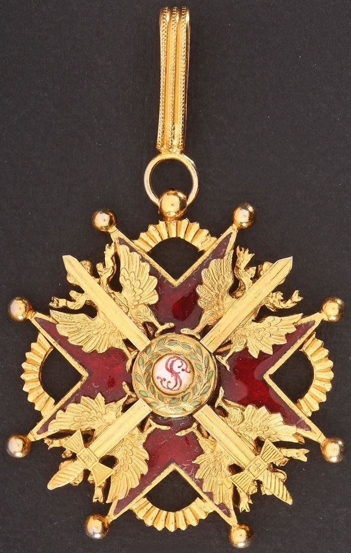 Знак ордена  Святого Станислава II степени Франция.jpg
