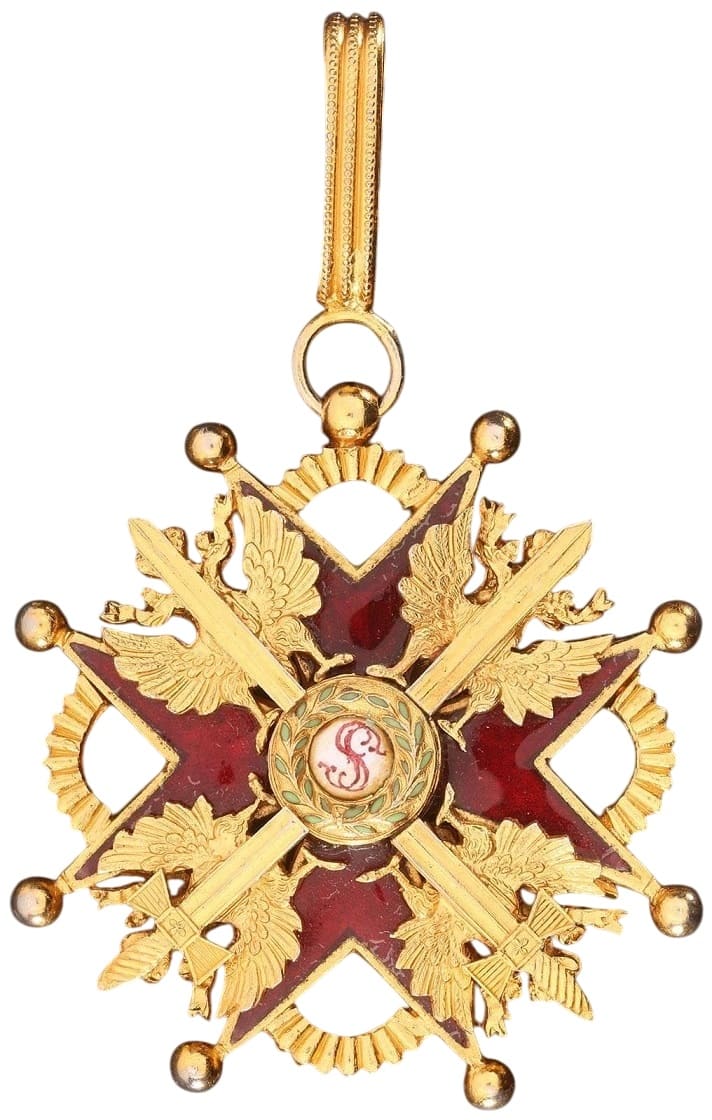 Знак ордена  Святого Станислава II степени Франция.jpg