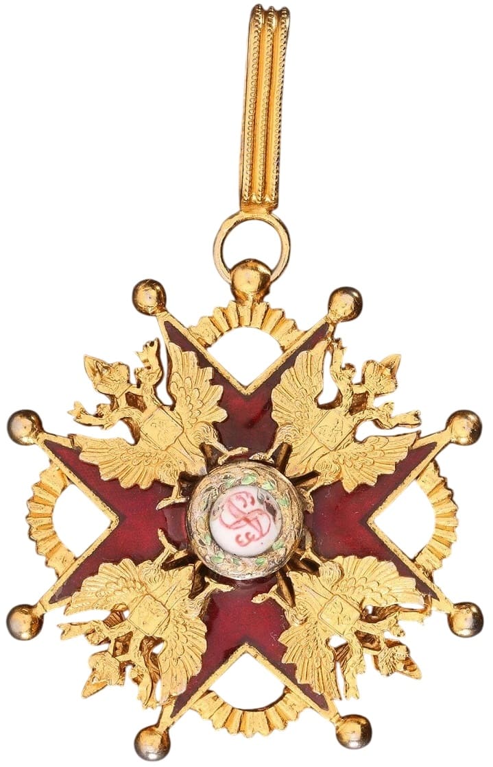 Знак ордена Святого Станислава II степени Франция.jpg