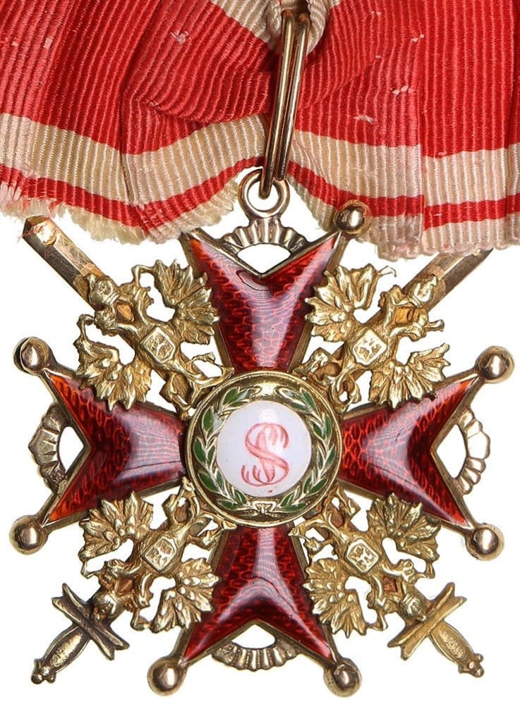 Знак ордена Святого  Станислава III степени Дмитрий Осипов.jpg