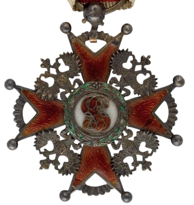 Знак ордена Святого Станислава  III степени Франция.jpg