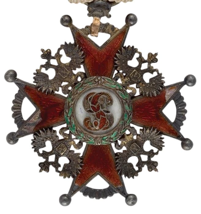 Знак ордена Святого Станислава III степени Франция.jpg