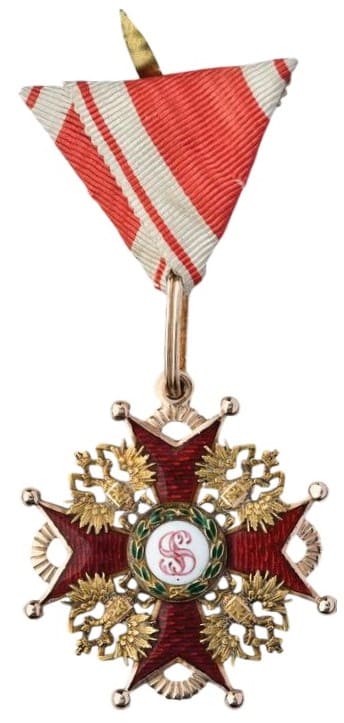 Знак ордена  Святого Станислава III степени.jpg