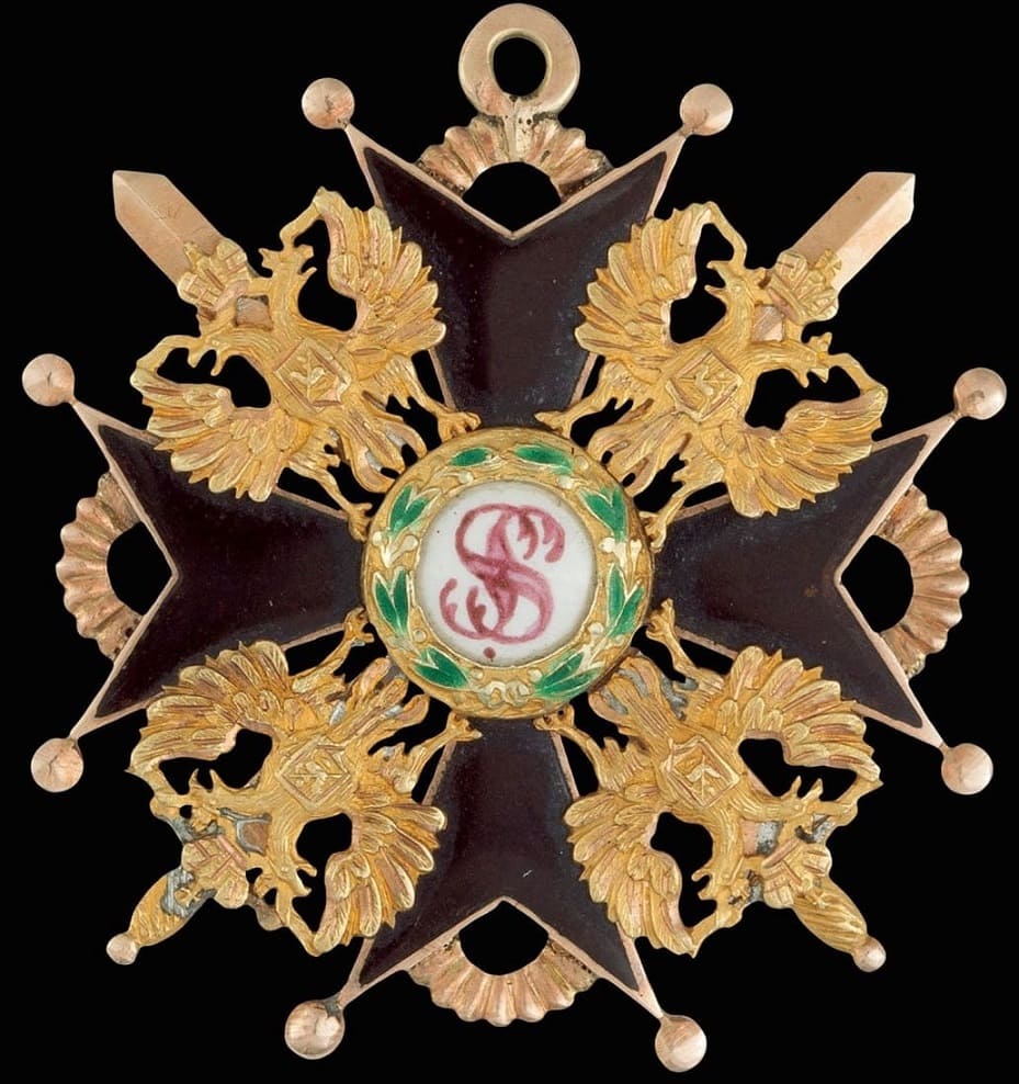 Знак ордена Святого Станислава III степени с  мечами.jpg