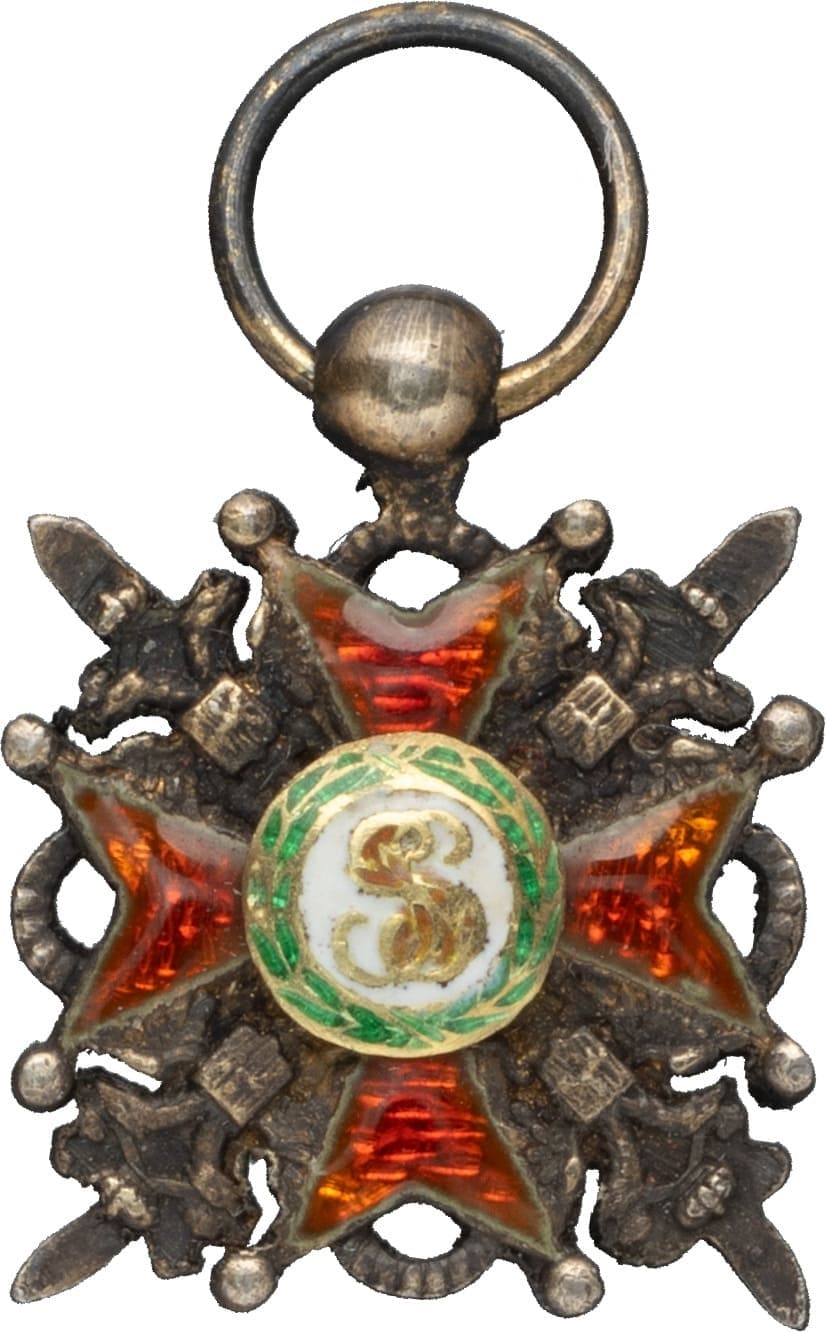 Знак ордена Святого  Станислава с мечами фрачный.jpg
