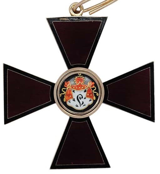 Знак ордена Святого Владимира 1-й степени темно-вишневой эмали И.О.jpg